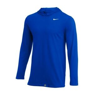 Nike Dri-FIT Long Sleeve Hoodie Tee Royal blue Men’s Size Small